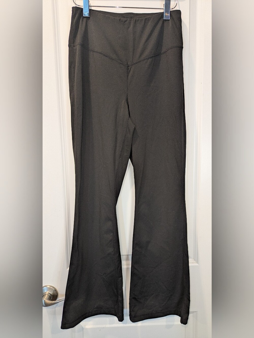Stretch the RuleBlack High Rise Flare Yoga Pants Women's Small Bootcut Athleisur